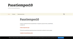 Desktop Screenshot of pasatiempos10.com