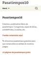 Mobile Screenshot of pasatiempos10.com