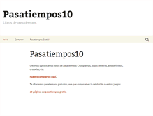 Tablet Screenshot of pasatiempos10.com